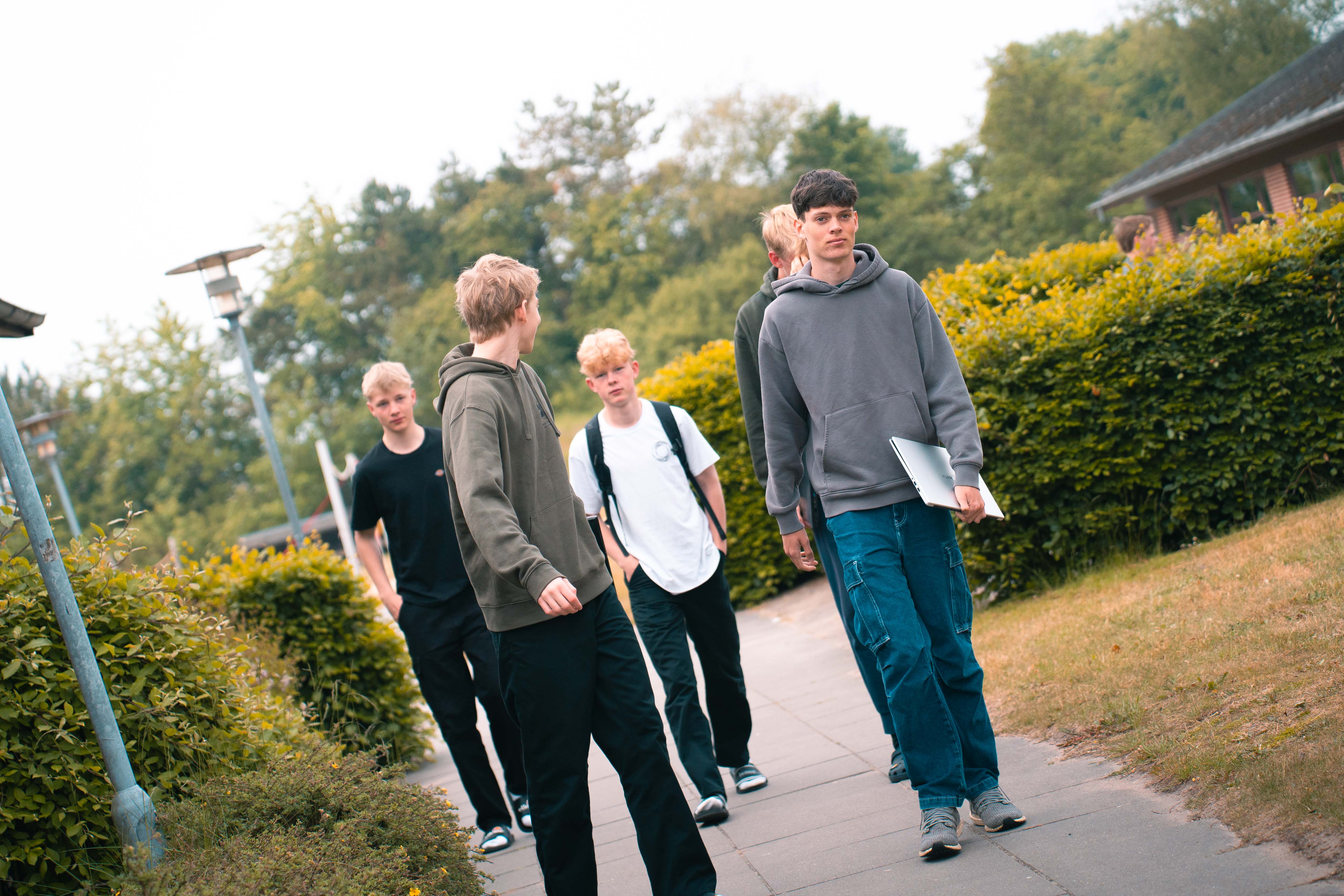 Efterskole elever på Rebild Efterskole