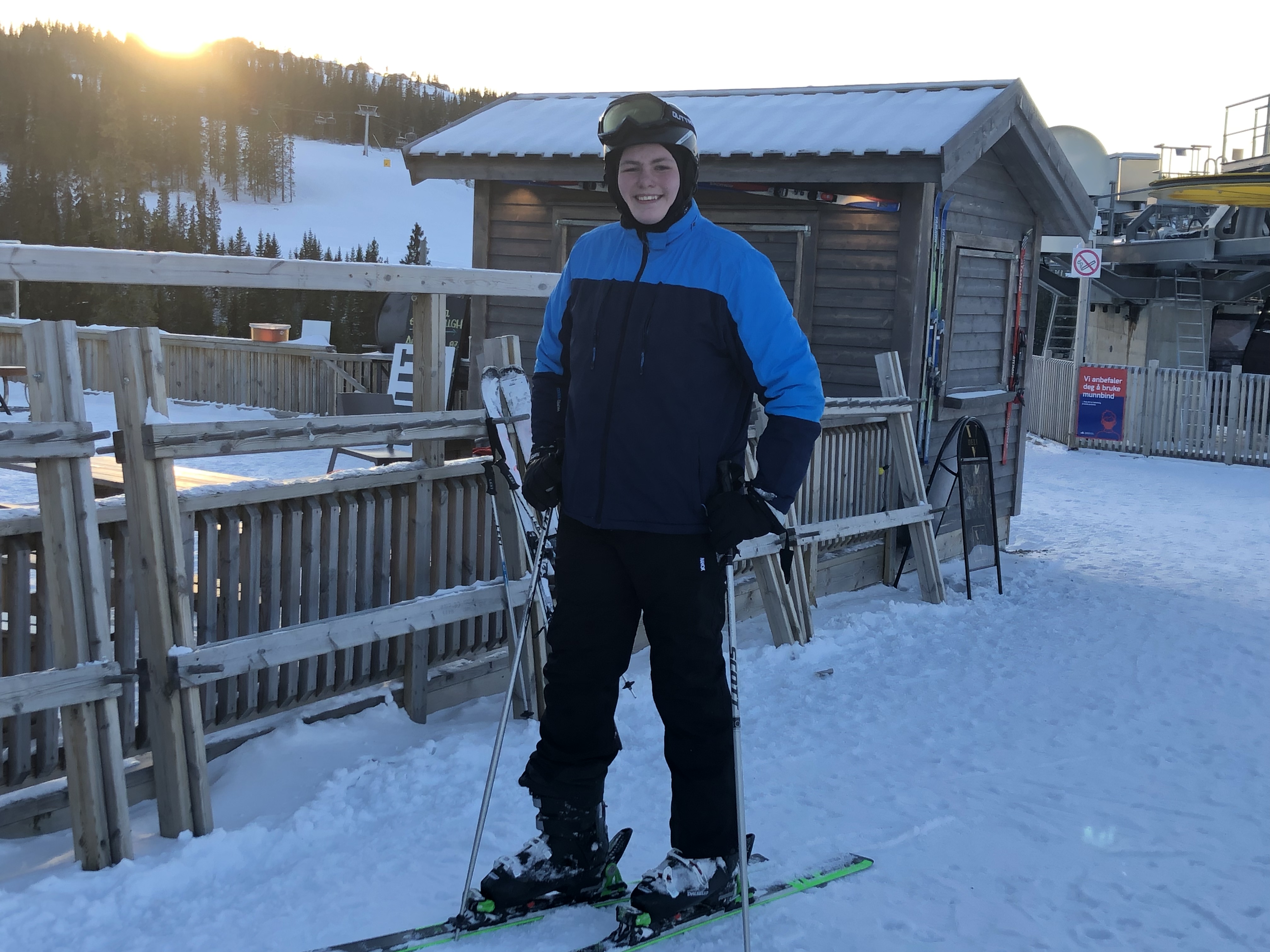 Elev på skitur